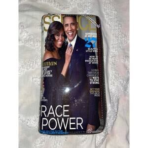 Essence Obama & Wife Clutch Wallet EUC